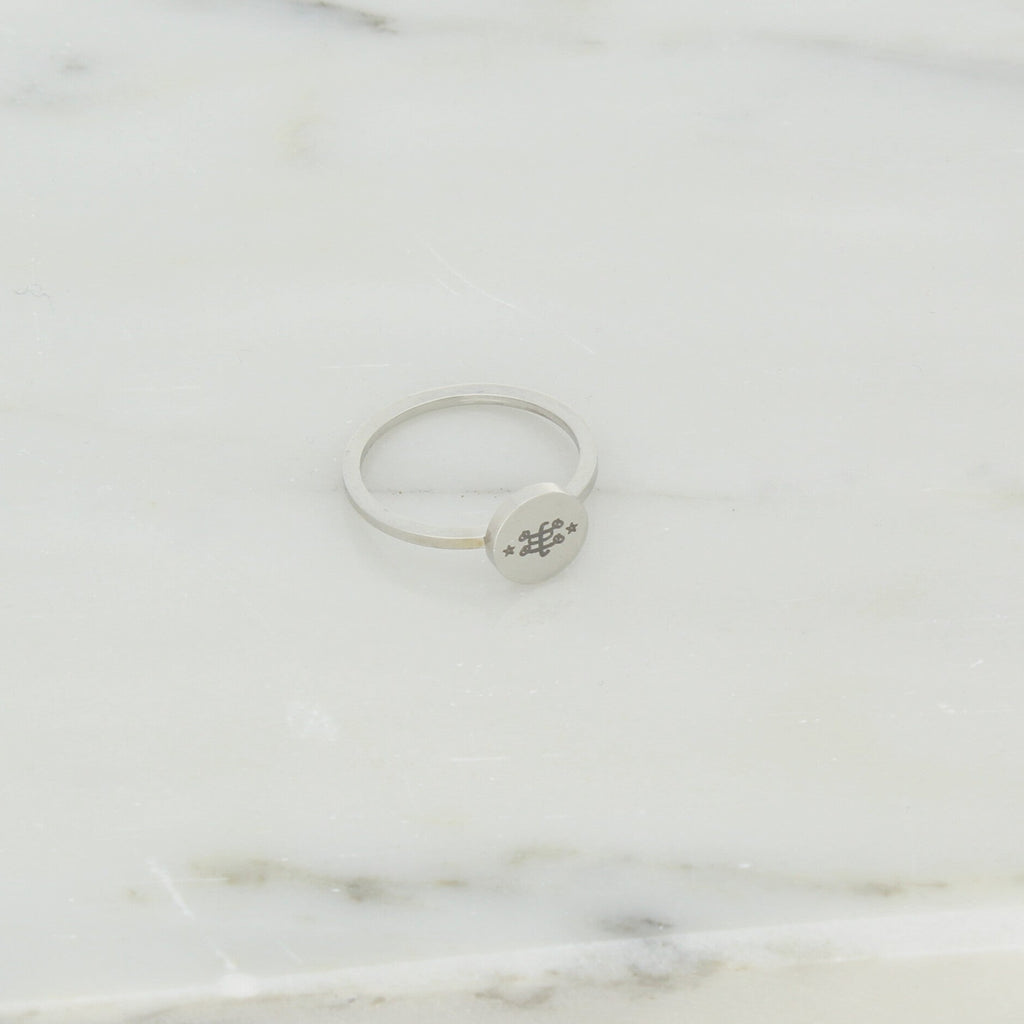 Joy - Bahai jewelry Bahai ring Ringstone Symbol Minimalistic stacking ring