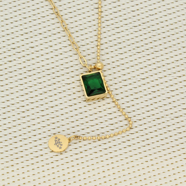 Dignity - #Bahai necklace#9-pointed star#ringstone symbol#greatest name#Bahjai jewelry#stainless steel gold