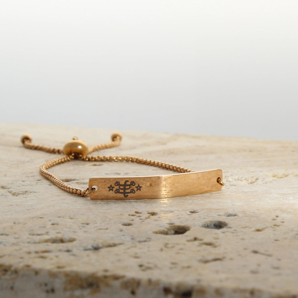 Dignity - bahaijewelry_ringstone symbol_bracelet_rose gold_1