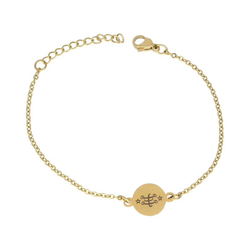 "Name" bracelet classic brushed - Maconi Jewelry