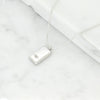 Bahai jewelry Maconi Jewelry rectangle pendant necklace silver greatest name