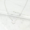 Bahai Jewelry Maconi Jewelry Dignity square pendant necklace silver 9-pointed star