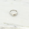Bahai jewelry signet ring stainless steel silver