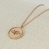 Justice-#Bahai_necklace_#ringstone_symbol_#greatest_name_#9-pointed_star_#Bahai_jewelry_stainless_steel_rose gold