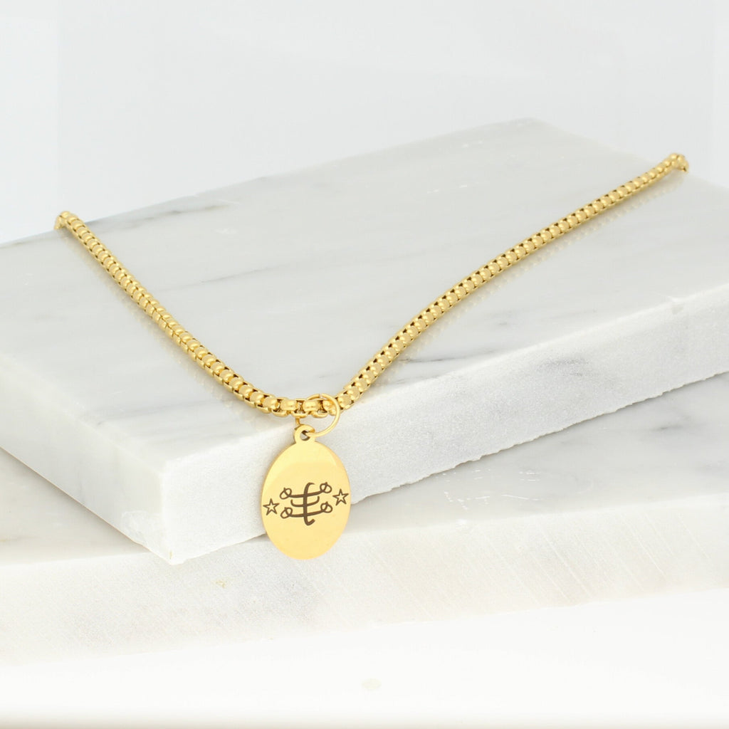 Justice - #Bahai necklace'Bahi jewelry'Ringstone Symbol#Greatest Name'9-pointed Star