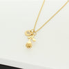 Rose Pendant Necklace Gold